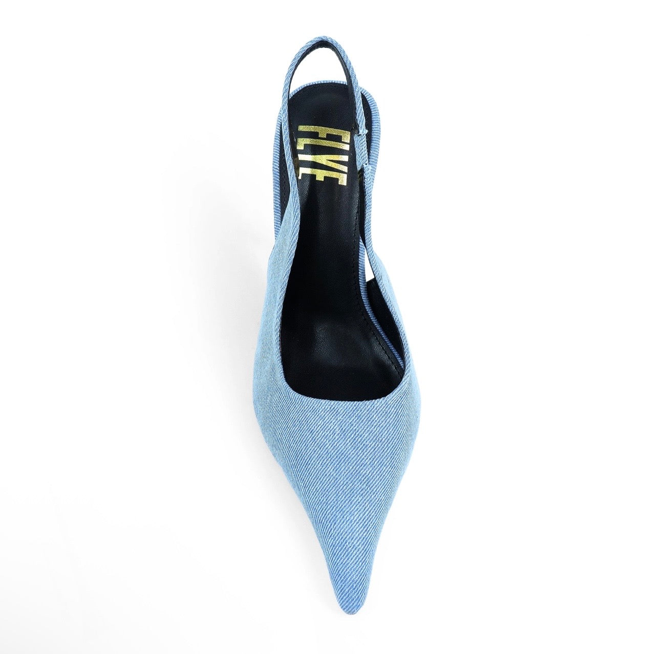 DAISY | DENIM SLING-BACK POINTED TOE HEEL