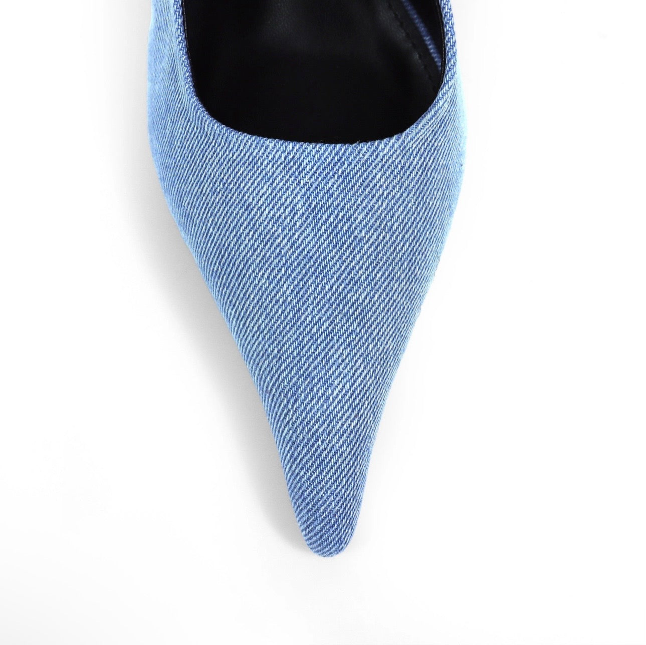 DAISY | DENIM SLING-BACK POINTED TOE HEEL
